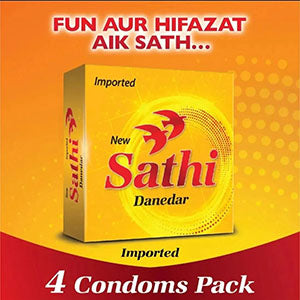 Sathi Danedar Condom Dispenser - Pack of 4 - 24 Pieces (6 x 4's)