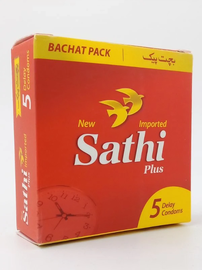 Imported Sathi Delay Condom 5 Delay combo pack (Premium)
