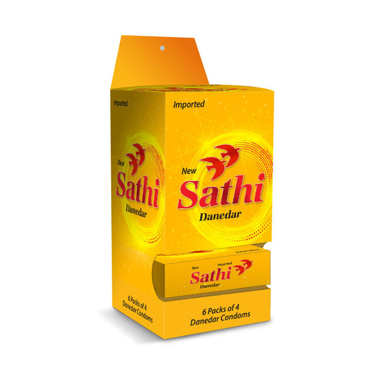 Sathi Danedar Condom Dispenser - Pack of 4 - 24 Pieces (6 x 4's)