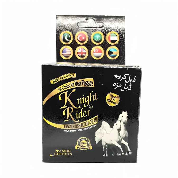 King Rider Black Condom – 12 pcs