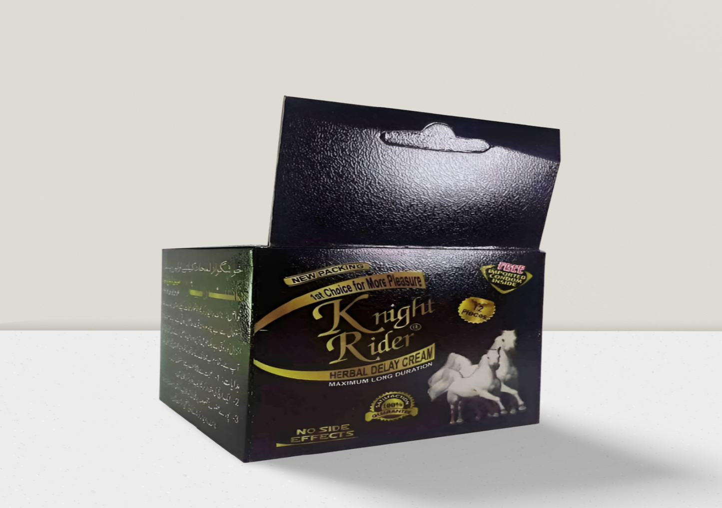 King Rider Black Condom – 12 pcs