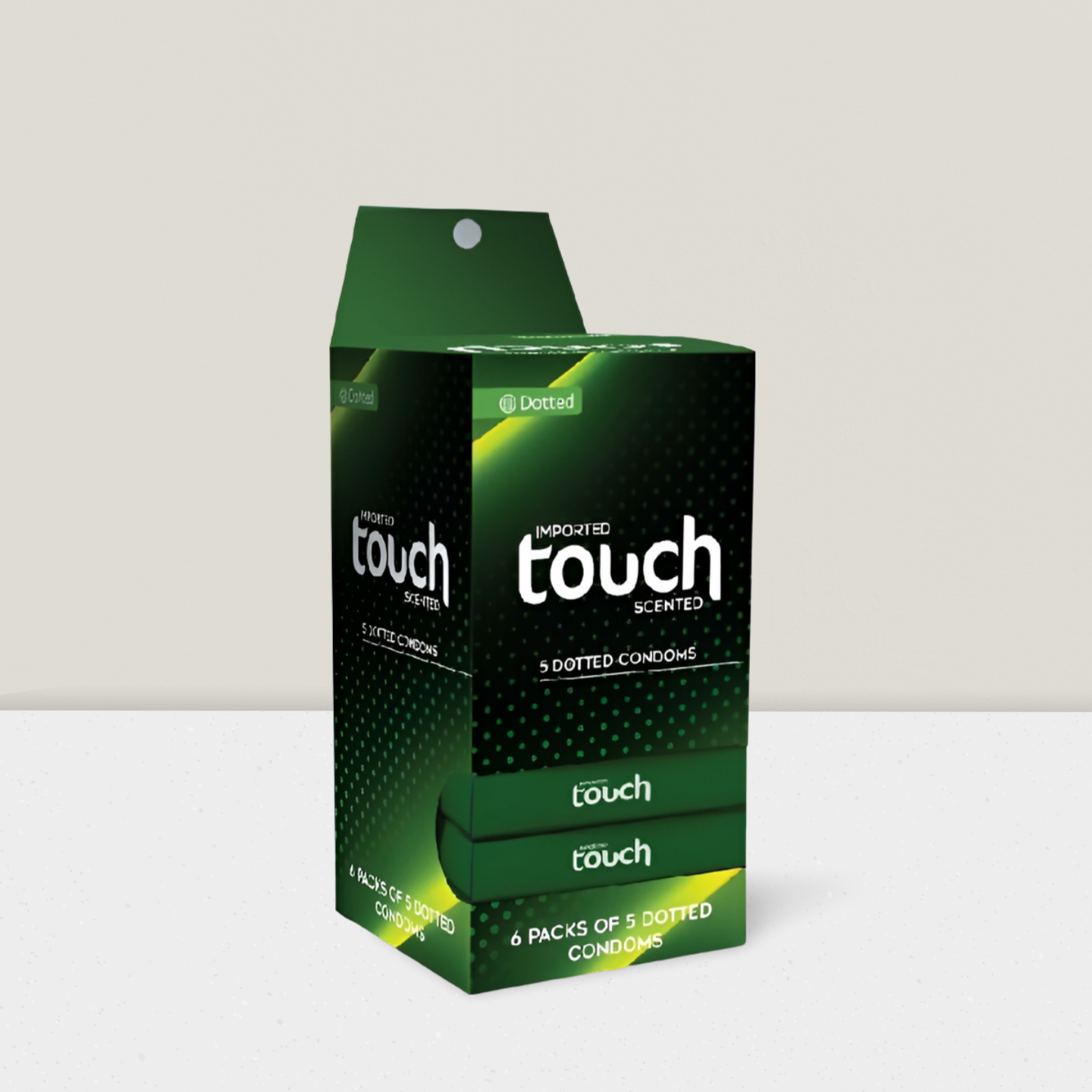 Touch Dotted Condom - 6 x 3 Condoms Pack