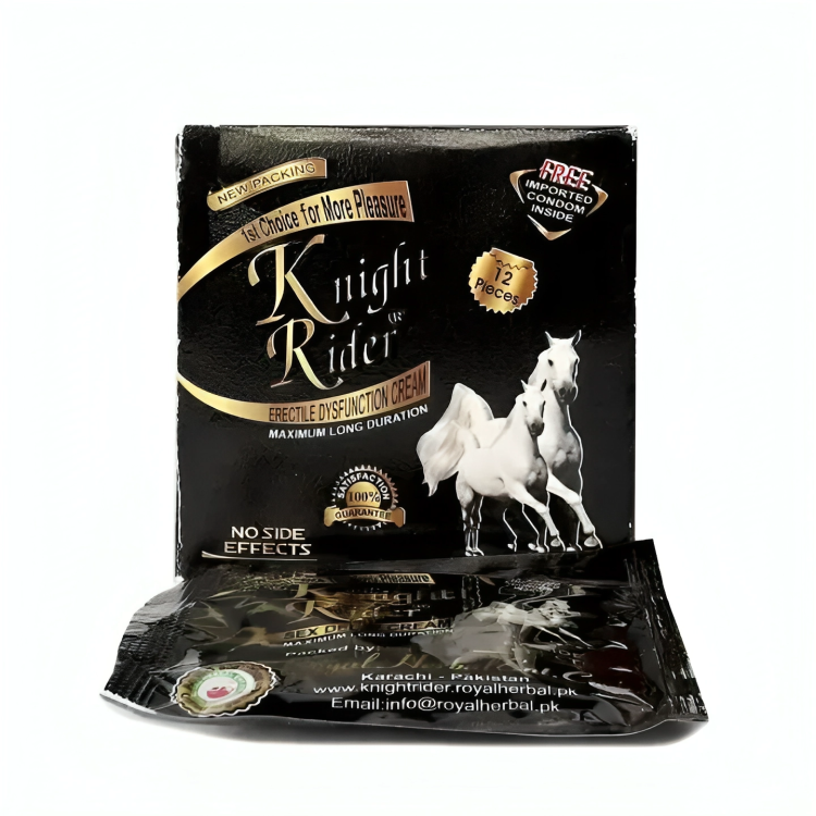 King Rider Black Condom – 12 pcs