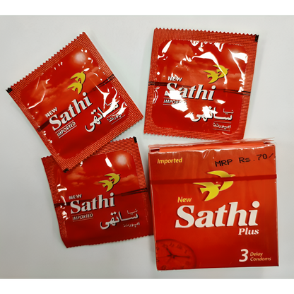Imported Sathi Delay Condom 5 Delay combo pack (Premium)