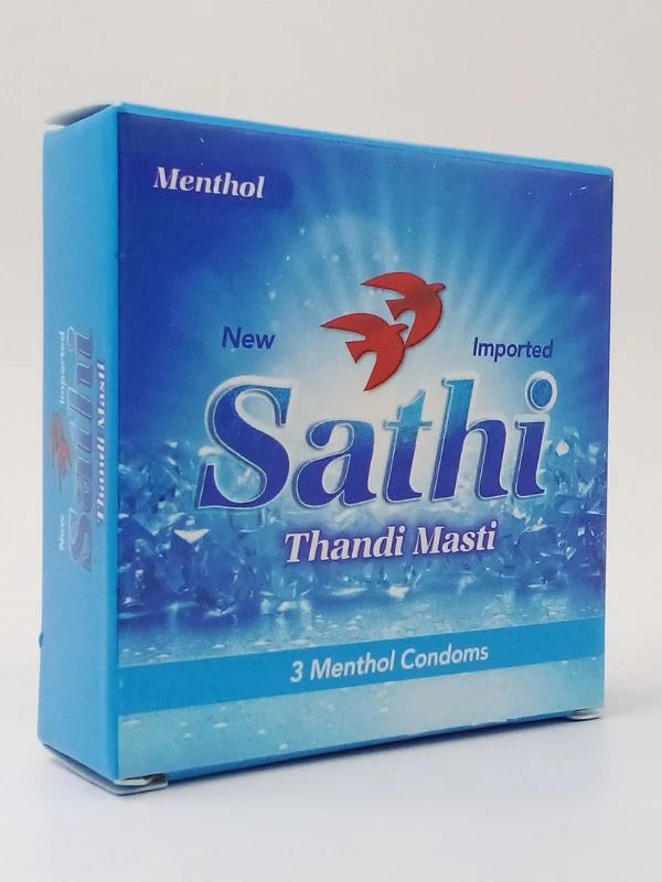 Sathi Condom Menthol Thandi Masti - 6 x 3 Pack of Condoms